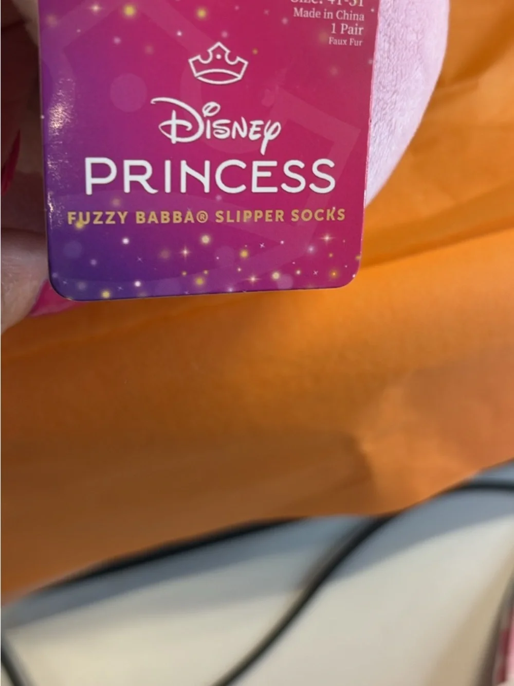 Disney Pink Ariel Plush Slip-On Kids Slippers
